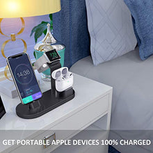 Load image into Gallery viewer, OLEBR 3 in 1 Charging Stand Compatible with iWatch Series 5/4/3/2/1, AirPods and iPhone 11/11 Pro/11 Pro Max/Xs/X Max/XR/X/8/8Plus/7/7 Plus /6S /6S Plus(Original Charger & Cables Required) Black