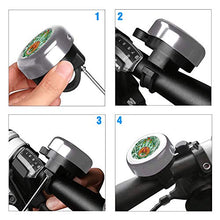 Load image into Gallery viewer, ZYCCW Customized Design Bike Bicycle Bell, Loud Long Crisp Clear Sound for Adults Kids Mountain Road Bike BMX Electric Bike (Evil Eye Hamsa Hand)