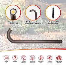 Load image into Gallery viewer, LUMENGY 3W LED Landscape Lighting, Wired 12V-24V AC/DC Low Voltage, Brown Aluminum Bollard Pathway Lights for Walkways Driveways & Garden, IP67 Waterproof, 3000K Warm White (4 Pack)