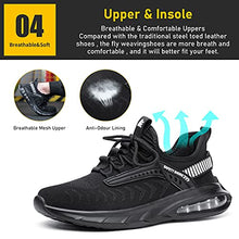 Load image into Gallery viewer, Steel Toe Shoes for Men Work Women Lightweight Air Cushion Sneakers Slip Resistant Safety Work Boots Indestructible Shoe
