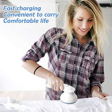 Load image into Gallery viewer, COOLKESI Upgrade Rechargeable Lint Remover & Fabric Shaver, 3-Leaf Stainless Steel Blades Lint Shaver Defuzzer Pill Fuzz Remover for Clothes, Dryer, Couch, Blanket, Sweater, Furniture