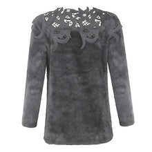 Load image into Gallery viewer, Women Fluffy Sweater Pullover Blouse Long Sleeve Hollow Out Autumn Winter Fashion Casual Tops Shirts Daorokanduhp