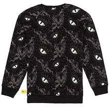 Load image into Gallery viewer, Disney Villains x Heidi Klum Maleficent Eyes Pullover Fleece, Black, S