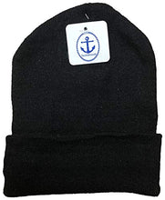 Load image into Gallery viewer, Yacht & Smith Winter Beanies, Wholesale Bulk Cold Weather Thermal Warm Stretch Skull Cap, Mens Womens Unisex Hat (12 Packs Black)