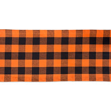 Load image into Gallery viewer, DII Classic Buffalo Check Tabletop Collection for Family Dinners, Special Occasions, Barbeques, Picnics and Everyday Use, 100% Cotton, Machine Washable, Table Runner, 14x72, Orange & Black