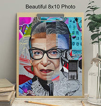 Load image into Gallery viewer, Ruth Bader Ginsburg Mural - RBG Graffiti Street Art - Unique Gift for Lawyer, Attorney, Judge, Liberal, Democrat, Feminist, Women - Cool Home Decor Wall Art Picture Print. 8x10 Unframed