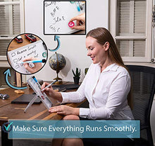Load image into Gallery viewer, Small Dry Erase White Board - Desktop Whiteboard 10"X10" with Stand, 3 Markers, 4 Magnets & Eraser - Tabletop Double-Sided Portable Mini White Board Easel for Office Desk, Kids Home School Students