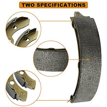 Load image into Gallery viewer, LEAPGOMAX Club Car Brake Shoes and Spring Kit for DS G&E 1995-up (Automatic Adjust)& Precedent 1018232-01 Golf Cart Replacement Brake Shoe Pads (2 Short & 2 Long)