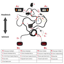 Load image into Gallery viewer, 10L0L Golf Cart LED Headlight and Tail Light Kit for Club Car DS 1993-up with Turn Signals Switch Horn Hazard Brake Lights Harness, 12 Volts