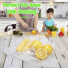 Load image into Gallery viewer, TashiLiving Vacuum Sealer Bags for food 11x16 inch - 100 Count,Gallon Size Freezer Sous Vide Pre-cut Bags - 4mil BPA-Free