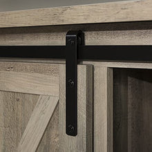 Load image into Gallery viewer, Walker Edison Richmond Modern Farmhouse Sliding Barn Door TV Stand for TVs up to 65 Inches, 58 Inch, Grey Wash