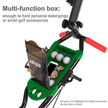 Load image into Gallery viewer, Janus Golf Push Cart, Golf cart for Golf Clubs, Golf Pull cart for Golf Bag, Golf Push carts 4 Wheel Folding, Golf Accessories for Men Women/Kids Practice and Game