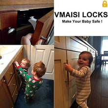 Load image into Gallery viewer, 16 Pack Child Safety Magnetic Cabinet Locks - Vmaisi Children Proof Cupboard Baby Locks Latches - Adhesive for Cabinets & Drawers and Screws Fixed for Durable Protection