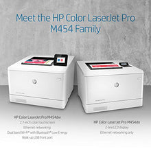 Load image into Gallery viewer, HP Color LaserJet Pro M454dw Wireless Laser Printer, Double-Sided & Mobile Printing, Security Features, Works with Alexa (W1Y45A)