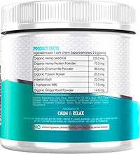 Load image into Gallery viewer, PREMIUM CARE Calming Treats for Dogs - Made in USA - Helps with Dog Anxiety, Separation, Barking, Stress Relief, Thunderstorms and More - Natural Calming Relaxer for Aggressive Behavior - 120 Chews