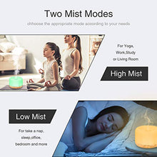 Load image into Gallery viewer, Essential Oil Diffuser, 500ml Diffusers for Essential oils with Remote Control, Ultrasonic Aromatherapy Diffuser Humidifier with Adjustable Mist Mode, 7 Color Changing LED Lights & Waterless Auto-Off