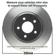 Load image into Gallery viewer, Detroit Axle - 300mm Front Drilled Brake Kit Rotors w/Ceramic Pads Replacement for Honda Accord Acura CL TL TSX - 6pc Set