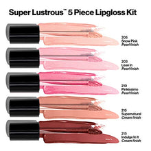 Load image into Gallery viewer, Lip Gloss Set by Revlon, Super Lustrous 5 Piece Gift Set, Non-Sticky, High Shine, Cream & Pearl Finishes, Pack of 5