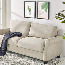 Load image into Gallery viewer, ZINUS Josh Loveseat Sofa / Easy, Tool-Free Assembly, Beige