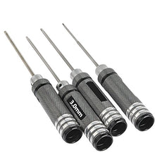 Load image into Gallery viewer, OFNMY 4pcs Hex Screw Driver Tools Kit Set 1.5mm 2.0mm 2.5mm 3.0mm Metric RC Helicopter Screw driver