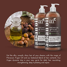 Load image into Gallery viewer, artnaturals Moroccan Argan Oil Shampoo and Conditioner Set - (2 x 16 Fl Oz / 473ml) - Volumizing & Moisturizing - Gentle on Curly & Color Treated Hair
