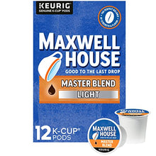 Load image into Gallery viewer, Maxwell House Master Blend Light Roast Keurig K-Cup® Coffee Pods (12 ct Box)