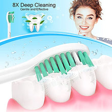 Load image into Gallery viewer, Toptheway Replacement Brush Heads for Sonicare E-Series Essence Xtreme Elite Advance and CleanCare Screw-On Toothbrush Handles HX7022/66, 6 Pack