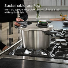 Load image into Gallery viewer, Fissler Vitavit Premium Pressure Cooker with Steamer Insert - Premium German Construction - Built to Last for Decades - Safe & Easy Pressure Cooker with Glass Lid - For All Cooktops - 3.7 Quarts