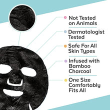 Load image into Gallery viewer, Face Masks Skin care - Charcoal Facial Mask with Collagen & Hyaluronic Acid for Glowing Skin, Dermatologist Tested Charcoal Face Mask for Moisturizing & Brightening (8 Sheet Masks)