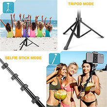 Load image into Gallery viewer, 62" Phone Tripod Accessory Kits, Aureday Camera & Cell Phone Tripod Stand with Wireless Remote and Universal Tripod Head Mount, Perfect for Selfies/Video Recording/Vlogging/Live Streaming