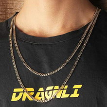 Load image into Gallery viewer, GOLD IDEA JEWELRY Luxurious Miami Cuban Link Chain Heavy 14k Gold Plated Stainless Steel Looks Like Solid Gold 18"-30" (22, 4mm)