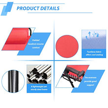 Load image into Gallery viewer, JUMMICO Zero Gravity Chair Patio Outdoor Adjustable Reclining Folding Chair Lawn Lounge Chair for Deck Beach Yard and Beach with Pillows Set of 2 (Red)