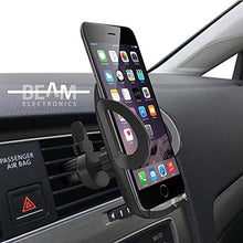 Load image into Gallery viewer, Car Phone Holder Mount, Beam Electronics Phone Car Air Vent Mount Holder Cradle Compatible for iPhone 12 11 Pro Max XS XS XR X 8+ 7+ SE 6s 6+ 5s 4 Samsung Galaxy S4-S10 LG Nexus Nokia