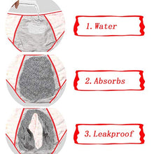 Load image into Gallery viewer, 4 Pack Teen Girls Protective Panties Leak Proof Underwear Heavy Flow Women Postpartum Briefs (GEGP+BTRO, S)