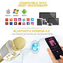 Load image into Gallery viewer, Bluetooth Microphone for Kids Birthday Gifts Girls Toy for Age 4 5 6 7 8 9 10 Year Old Portable Wireless Karaoke Microphone Fun Toys for Teen Girls Boys Christmas Best Gifts Home Party Favor Singing