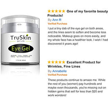 Load image into Gallery viewer, Best Eye Gel for Wrinkles, Dark Circles, Under Eye Puffy Bags, Crepe Eyes, Super Eye Cream Moisturizer Serum for Men & Women - 1.7 fl oz