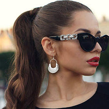 Load image into Gallery viewer, SPUNKYsoul Crescent Hammered Silver Earrings in Gold or Silver for Women (Silver)