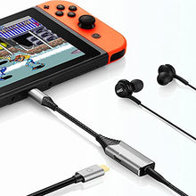 Load image into Gallery viewer, USB-C to 3.5mm Headphone Adapter, PEPPER JOBS 2-in-1 Type C to Headsets Jack Audio Converter with FD Charging, Compatible with Samsung Galaxy Note Ultra/20/S20+, MacBook Air, iPad Pro, Google Pixel