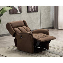 Load image into Gallery viewer, Power Lift Recliner Chair for Elderly, Bonzy Home Reclining Chair Living Room Chair with Overstuffed Suede Fabric Upholstery, Electric Recliner Lift Chair for Home Theater Seating