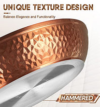 Load image into Gallery viewer, MICHELANGELO Copper Pots and Pans Set, Nonstick Copper Cookware 12 Piece, Hammered Pots and Pans Set, Kitchen Cookware Sets with Fry Pans, Stock Pans, Lids, Cooking Utensils - Induction Compatible