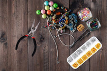 Load image into Gallery viewer, Paxcoo 1200Pcs Open Jump Rings and Lobster Clasps Jewelry Findings Kit with Pliers for Jewelry Making (Silver and Gold)