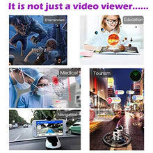Load image into Gallery viewer, 90°FOV AR Headset, Smart AR Glasses 3D Video Augmented Reality VR Headset Glasses for iPhone & Android (4.5-5.5'' Screen), 3D Videos and Games