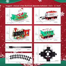 Load image into Gallery viewer, Christmas Train Set - Toy Train Set with Lights and Sounds, Round Railway Tracks for Under/Around The Christmas Tree, Best Gifts for 3 4 5 6 7 8+ Year Old Kids Boys Girls
