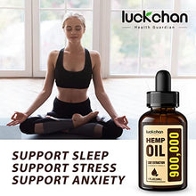 Load image into Gallery viewer, (4 Pack) Hemp Oil for Pain Relief and Inflammation - Helps Anxiety Stress Relaxation Sleep Mood Focus Joint - Made from Hemp Seed Oil - Organic Vegan Extract Drops Tincture