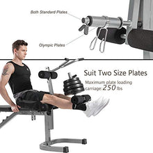 Load image into Gallery viewer, Merax Utility Weight Bench with Leg Extension for Full Body Workout, 550LBS Weightlifting and Strength Training Workout Bench with Adjustable Flat Incline Decline 6+3 Positions for Home Gym