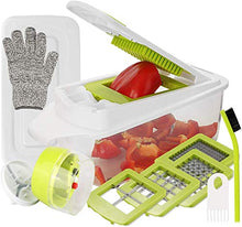 Load image into Gallery viewer, Aieruma Vegetable Chopper, 16 in 1 Onion Chopper Food Cutter, with Handheld Spiralizer Vegetable Slicer, Veggie Spiral Cutter, (BPA free) Heavy Duty Multi Vegetable-Fruit-Cheese-Dicer-Kitchen Cuttert