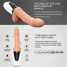 Load image into Gallery viewer, anal vibrator, dildo thrusting vibration machine, vibrators, G-Spot Rabbit Vibrator with Multi Speed Vibrations for Clitoris Vagina Stimulation Waterproof Silicone Dildo Vibrator Sex Toys