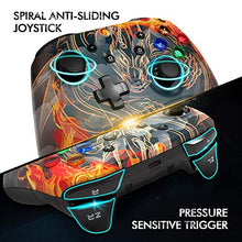 Load image into Gallery viewer, REDSTORM Pro Controller for Switch, Bluetooth Wireless Gamepad Joystick Joypad, Turbo / Dual Vibration / 6-Axis Motion Control, Compatible with Switch / Switch Lite / Switch OLED Consoles, Red Dragon