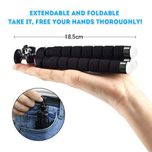 Load image into Gallery viewer, Mini Phone Tripod, SYOSIN Phone Camera Tripod Mount with Bluetooth Control and Universal Clip, 360° Rotating Flexible Tripod Stand Holder for Smartphone, Camera and GoPro