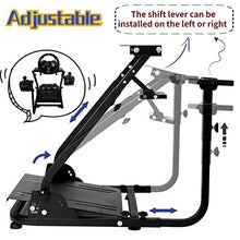 Load image into Gallery viewer, Hottoby Racing Wheel Stand Pro Racing Simulator Frame for Logitech G25 G27 G29 G920 G923 Double Gear Shifter Mount for Logitech Driving Force Shifter Handbrake fit for PC PS4 Xbox Pedals Not Included